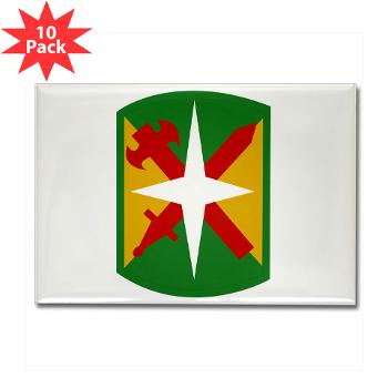 14MPB - M01 - 01 - SSI - 14th Military Police Bde with Text - Rectangle Magnet (10 pack) - Click Image to Close