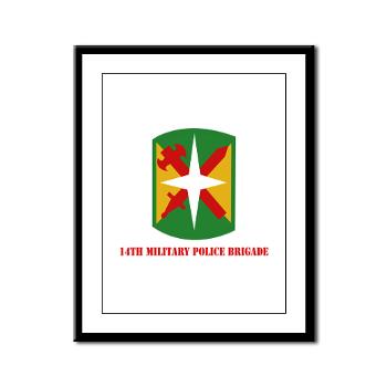 14MPB - M01 - 02 - SSI - 14th Military Police Bde - Framed Panel Print