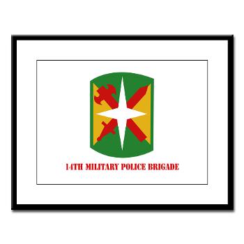 14MPB - M01 - 02 - SSI - 14th Military Police Bde - Large Framed Print
