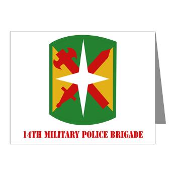 14MPB - M01 - 02 - SSI - 14th Military Police Bde - Note Cards (Pk of 20)