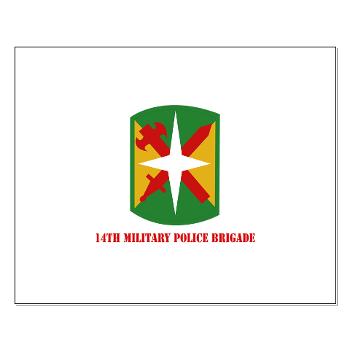14MPB - M01 - 02 - SSI - 14th Military Police Bde with Text - Small Poster - Click Image to Close