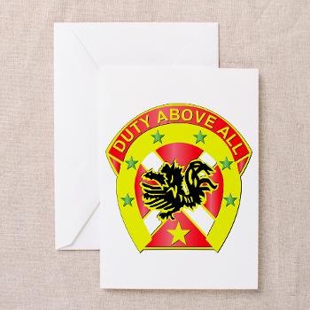 151FAB - M01 - 02 - DUI -151st Field Artillery Bde - Greeting Cards (Pk of 10) - Click Image to Close