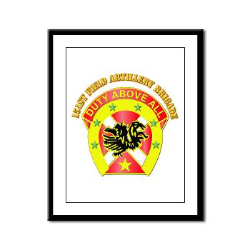 151FAB - M01 - 02 - DUI - 151st Field Artillery Bde with Text - Framed Panel Print - Click Image to Close