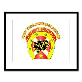 151FAB - M01 - 02 - DUI - 151st Field Artillery Bde with Text - Large Framed Print - Click Image to Close