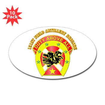 151FAB - M01 - 01 - DUI - 151st Field Artillery Bde with Text - Sticker (Oval 10 pk) - Click Image to Close