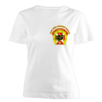 151FAB - A01 - 04 - DUI - 151st Field Artillery Bde with Text - Women's V-Neck T-Shirt - Click Image to Close