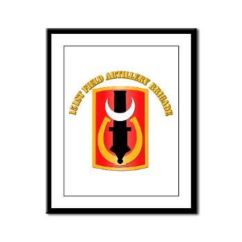 151FAB - M01 - 02 - SSI - 151st Field Artillery Bde with Text - Framed Panel Print