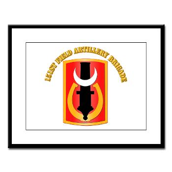 151FAB - M01 - 02 - SSI - 151st Field Artillery Bde with Text - Large Framed Print