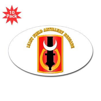 151FAB - M01 - 01 - SSI - 151st Field Artillery Bde with Text - Sticker (Oval 10 pk) - Click Image to Close