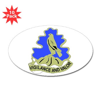 157IB - M01 - 01 - DUI - 157th Infantry Brigade Sticker (Oval 10 pk)