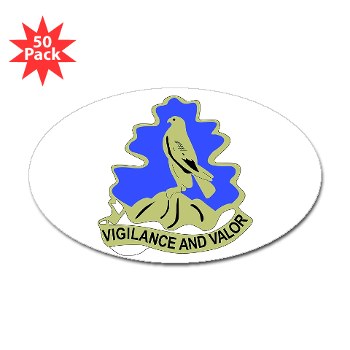 157IB - M01 - 01 - DUI - 157th Infantry Brigade Sticker (Oval 50 pk)