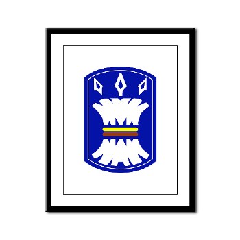 157IB - M01 - 02 - SSI - 157th Infantry Brigade Framed Panel Print - Click Image to Close