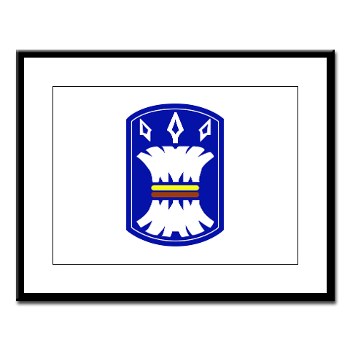157IB - M01 - 02 - SSI - 157th Infantry Brigade Large Framed Print - Click Image to Close