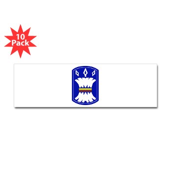 157IB - M01 - 01 - SSI - 157th Infantry Brigade Sticker (Bumper 10 pk) - Click Image to Close