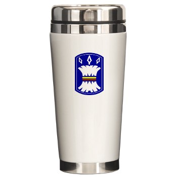 157IB - M01 - 03 - SSI - 157th Infantry Brigade Ceramic Travel Mug