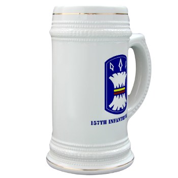157IB - M01 - 03 - SSI - 157th Infantry Brigade with Text Stein - Click Image to Close