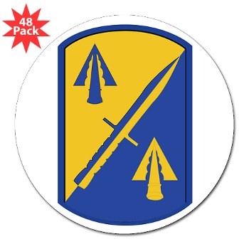 158IB - M01 - 01 - SSI - 158th Infantry Brigade 3" Lapel Sticker (48 pk)