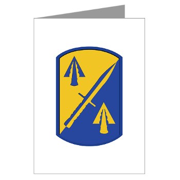 158IB - M01 - 02 - SSI - 158th Infantry Brigade Greeting Cards (Pk of 10) - Click Image to Close