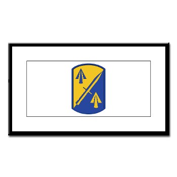 158IB - M01 - 02 - SSI - 158th Infantry Brigade Small Framed Print