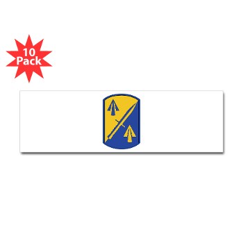 158IB - M01 - 01 - SSI - 158th Infantry Brigade Sticker (Bumper 10 pk) - Click Image to Close