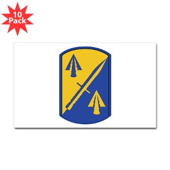 158IB - M01 - 01 - SSI - 158th Infantry Brigade Sticker (Rectangle 10 pk)