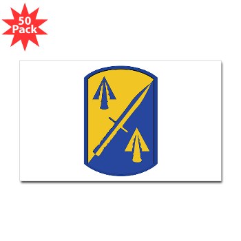 158IB - M01 - 01 - SSI - 158th Infantry Brigade Sticker (Rectangle 50 pk) - Click Image to Close