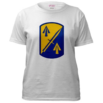 158IB - A01 - 04 - SSI - 158th Infantry Brigade Women's T-Shirt - Click Image to Close