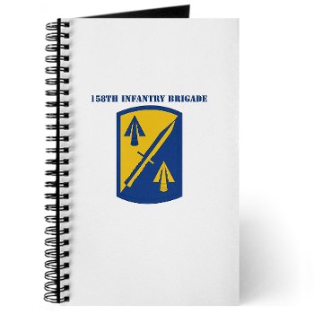 158IB - M01 - 02 - SSI - 158th Infantry Brigade with Text Journal