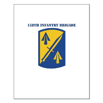 158IB - M01 - 02 - SSI - 158th Infantry Brigade with Text Small Poster