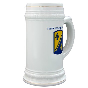 158IB - M01 - 03 - SSI - 158th Infantry Brigade with Text Stein - Click Image to Close