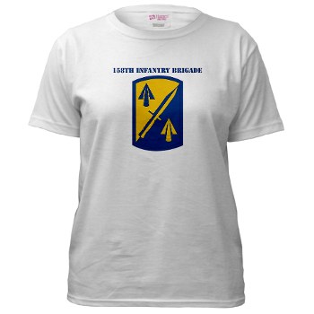 158IB - A01 - 04 - SSI - 158th Infantry Brigade with Text Women's T-Shirt - Click Image to Close