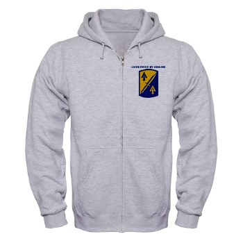 158IB - A01 - 03 - SSI - 158th Infantry Brigade with Text Zip Hoodie