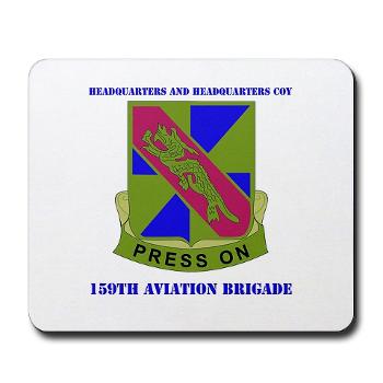 159HHC - M01 - 03 - Headquarter and Headquarters Coy with Text - Mousepad