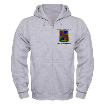 159HHC - A01 - 03 - Headquarter and Headquarters Coy with Text - Zip Hoodie