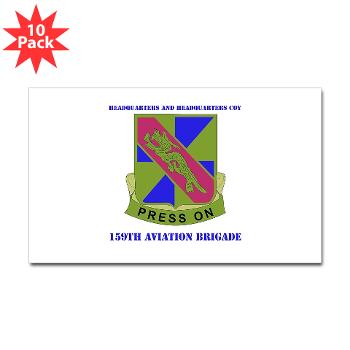 159HHC - M01 - 01 - Headquarter and Headquarters Coy with Text - Sticker (Rectangle 10 pk)