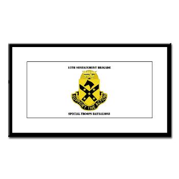 15BSTB - M01 - 02 - DUI - 15th Brigade - Special Troops Bn with Text Small Framed Print