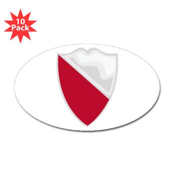 15EB - M01 - 01 - DUI - 15th Engineer Battalion with text - Sticker (Oval 10 pk)