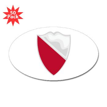 15EB - M01 - 01 - DUI - 15th Engineer Battalion with text - Sticker (Oval 50 pk)