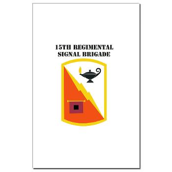 15RSB - M01 - 02 - SSI - 15th Regimental Signal Bde with text - Mini Poster Print