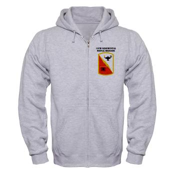 15RSB - A01 - 03 - SSI - 15th Regimental Signal Bde with text - Zip Hoodie - Click Image to Close