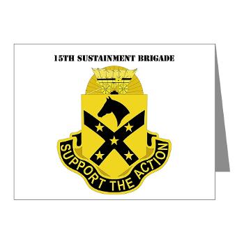 15SB - M01 - 02 - DUI - 15th Sustainment Bde with Text - Note Cards (Pk of 20)