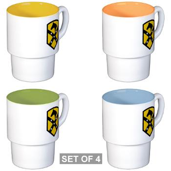 15SB - M01 - 03 - SSI - 15th Sustainment Bde - Stackable Mug Set (4 mugs)