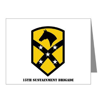 15SB - M01 - 02 - SSI - 15th Sustainment Bde with text - Note Cards (Pk of 20)