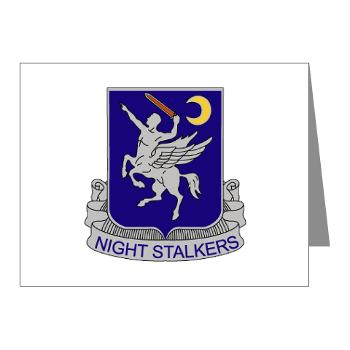 160SOAR - M01 - 02 - DUI - 160th Special Operations Aviation Regiment - Note Cards (Pk of 20)