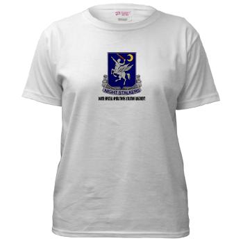 160SOAR - A01 - 04 - DUI - 160th Special Operations Aviation Regiment with Text - Women's T-Shirt