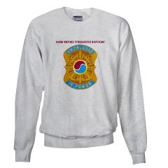 163MIB - A01 - 03 - DUI - 163rd Military Intelligence Bn with Text - Sweatshirt