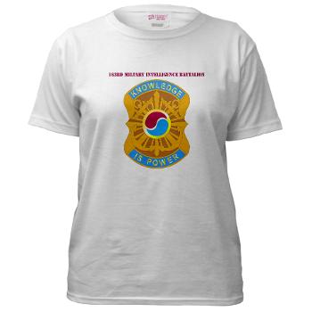 163MIB - A01 - 04 - DUI - 163rd Military Intelligence Bn with Text - Women's T-Shirt