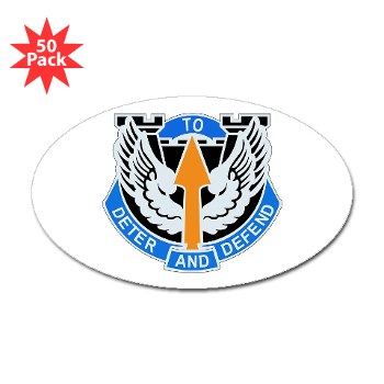 166AB - M01 - 01 - DUI - 166th Aviation Brigade - Sticker (Oval 50 pk)