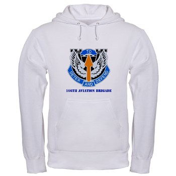 166AB - A01 - 03 - DUI - 166th Aviation Brigade with Text - Hooded Sweatshirt