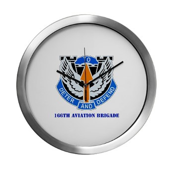 166AB - M01 - 03 - DUI - 166th Aviation Brigade with Text - Modern Wall Clock - Click Image to Close